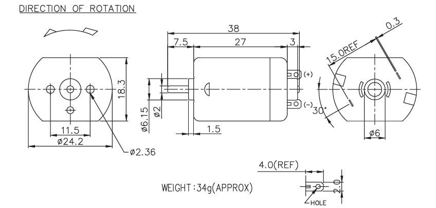 Brush DC Motor Specification