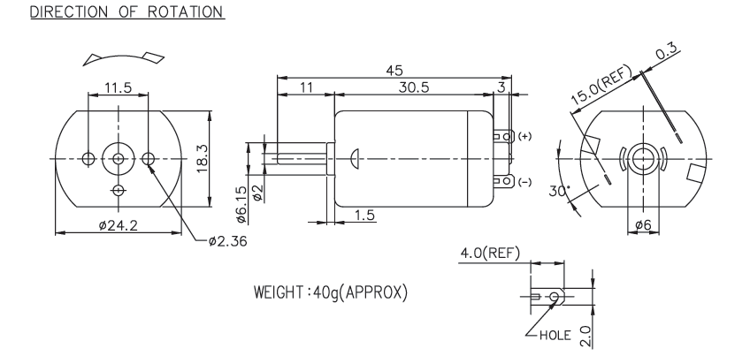 Brush DC Motor Specification