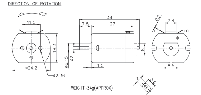 Brush DC Motor Specification