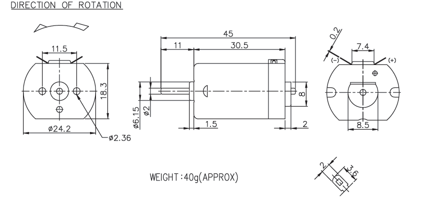 Brush DC Motor Specification