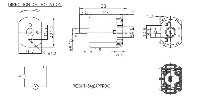 Brush DC Motor Specification