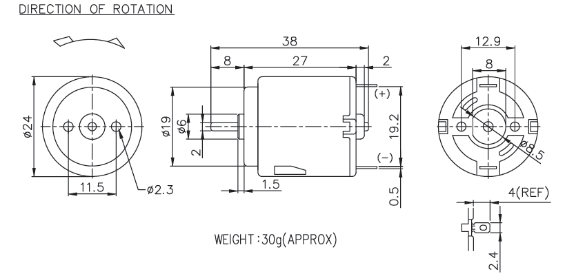 Brush DC Motor Specification