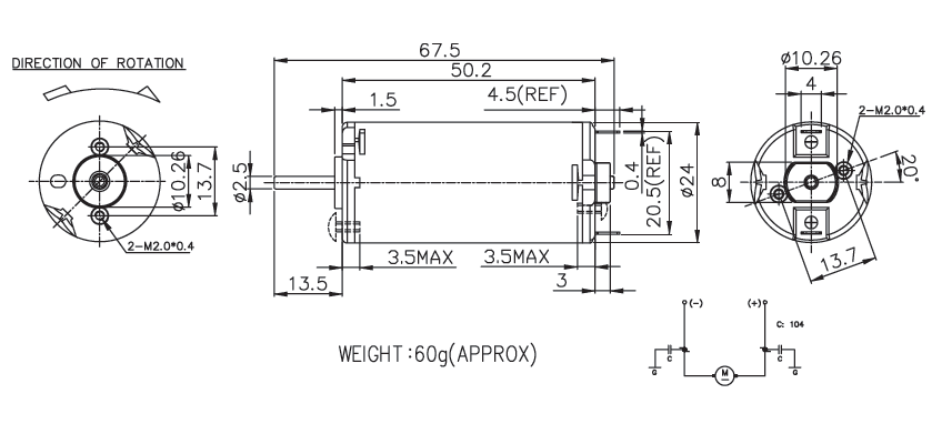 Brush DC Motor Specification