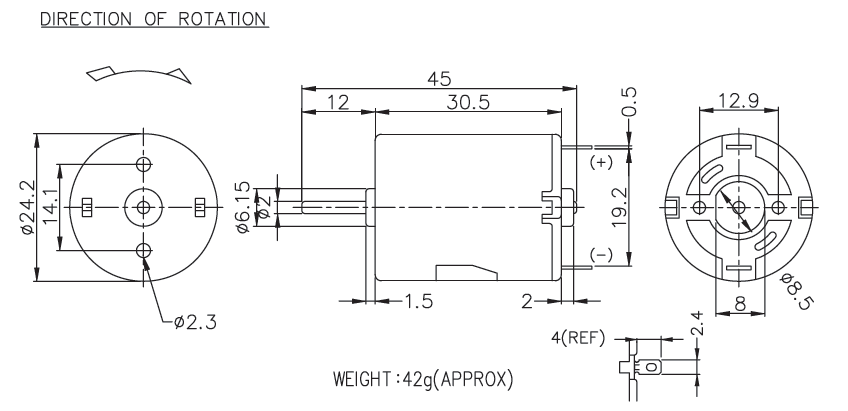 Brush DC Motor Specification