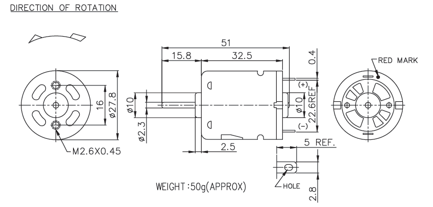 Brush DC Motor Specification