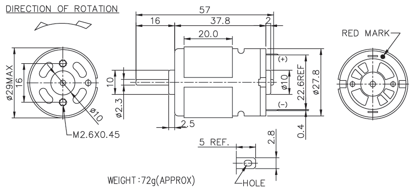 Brush DC Motor Specification