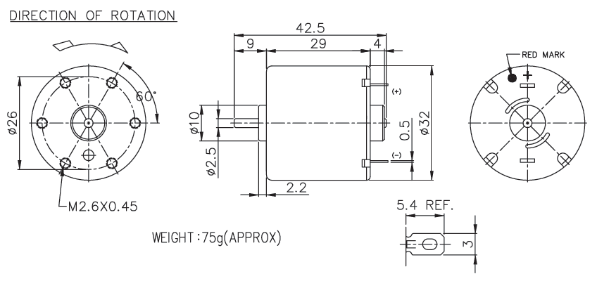 Brush DC Motor Specification