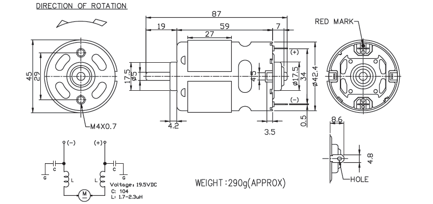 Brush DC Motor Specification