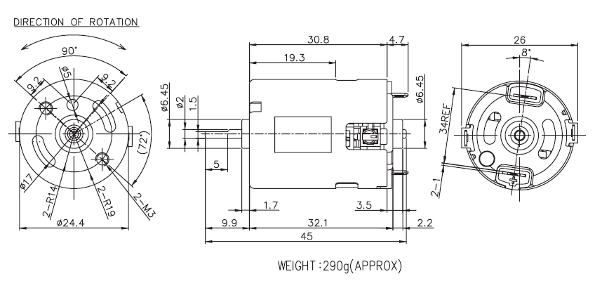 Brush DC Motor Specification