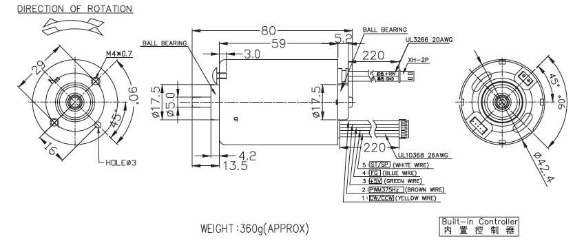 Brushless DC Motor Specification